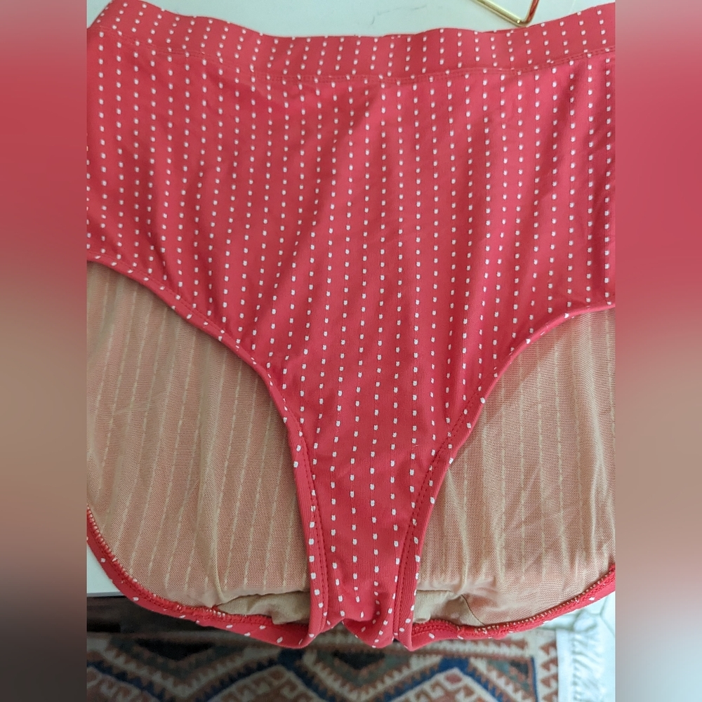 Cacique Pic Stitch High Waisted Swim Bottoms
